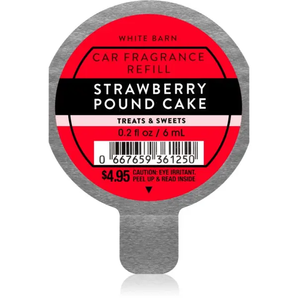 Bath & Body Works Bath & Body Works Strawberry Pound Cake aроматизатор за автомобил пълнител 6 мл.