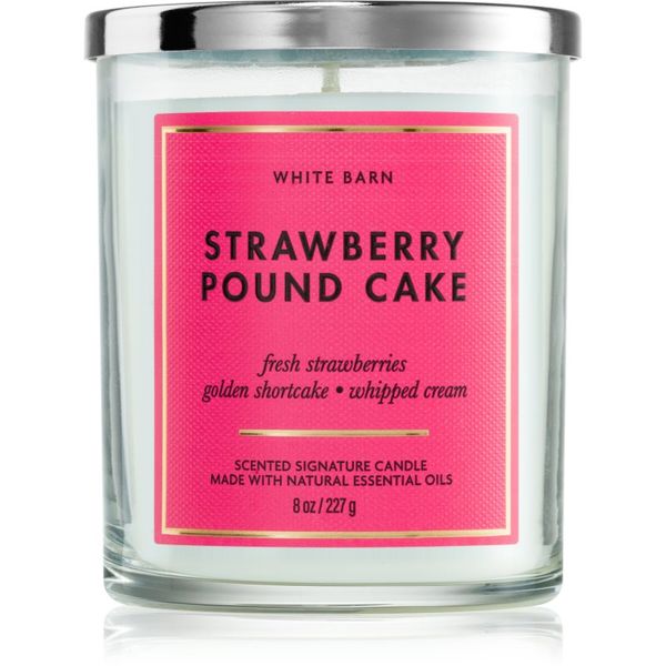 Bath & Body Works Bath & Body Works Strawberry Pound Cake ароматна свещ 227 гр.