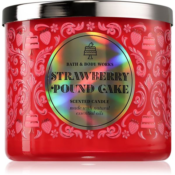 Bath & Body Works Bath & Body Works Strawberry Pound Cake ароматна свещ 411 гр.