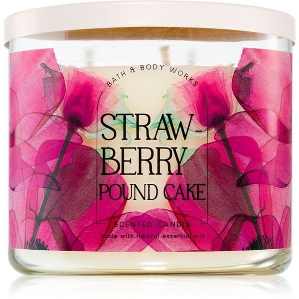 Bath & Body Works Bath & Body Works Strawberry Pound Cake ароматна свещ 411 гр.