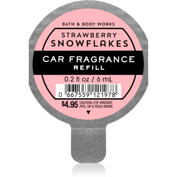 Bath & Body Works Bath & Body Works Strawberry Snowflakes aроматизатор за автомобил пълнител 6 мл.