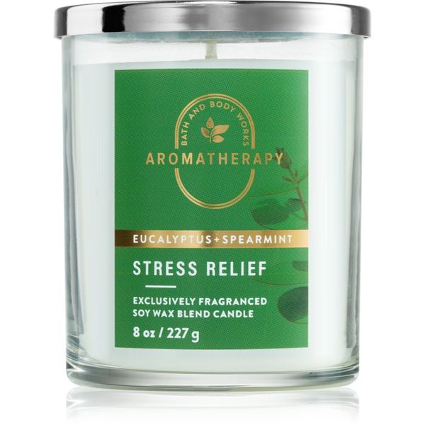 Bath & Body Works Bath & Body Works Stress Relief Eukalyptus Spearmint ароматна свещ 227 гр.