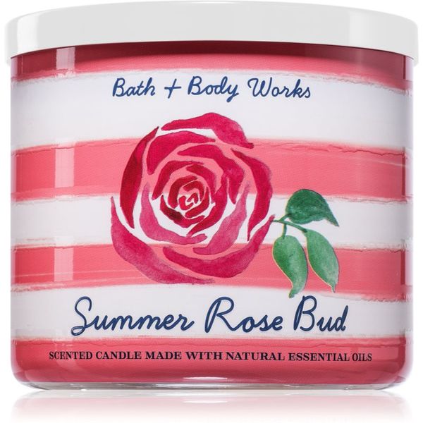 Bath & Body Works Bath & Body Works Summer Rose Bud ароматна свещ 411 гр.