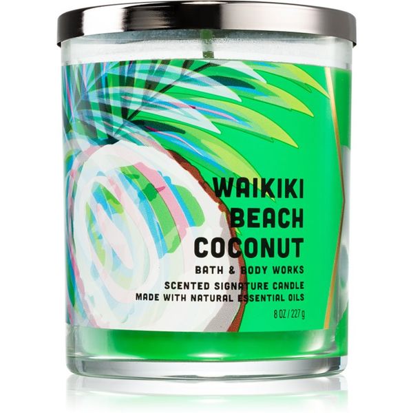 Bath & Body Works Bath & Body Works Waikiki Beach Coconut ароматна свещ 227 гр.