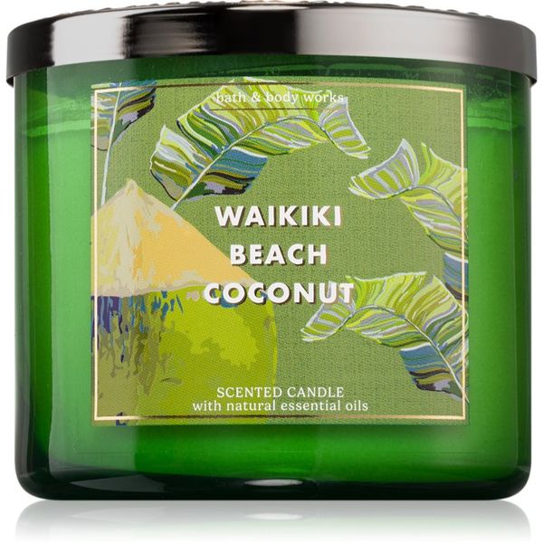 Bath & Body Works Bath & Body Works Waikiki Beach Coconut ароматна свещ 411 гр.