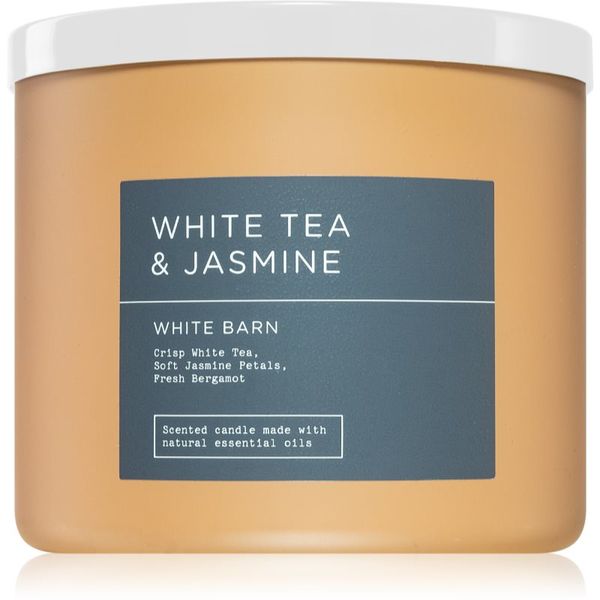 Bath & Body Works Bath & Body Works White Tea & Jasmine ароматна свещ 411 гр.