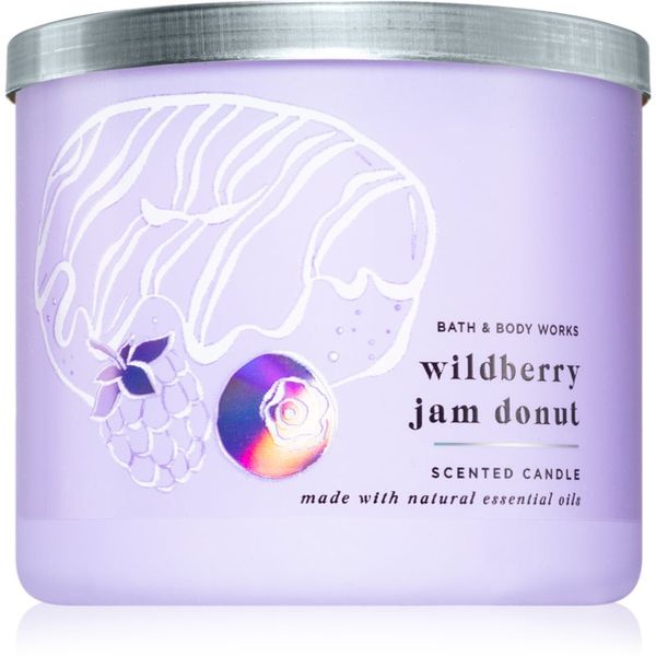 Bath & Body Works Bath & Body Works Wildberry Jam Donut ароматна свещ 411 гр.