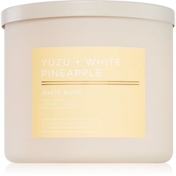 Bath & Body Works Bath & Body Works Yuzu + White Pineapple ароматна свещ 411 гр.