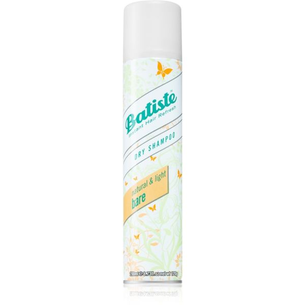 Batiste Batiste Natural & Light Bare сух шампоан за абсорбиране на излишния себум а освежаване на косата 200 мл.