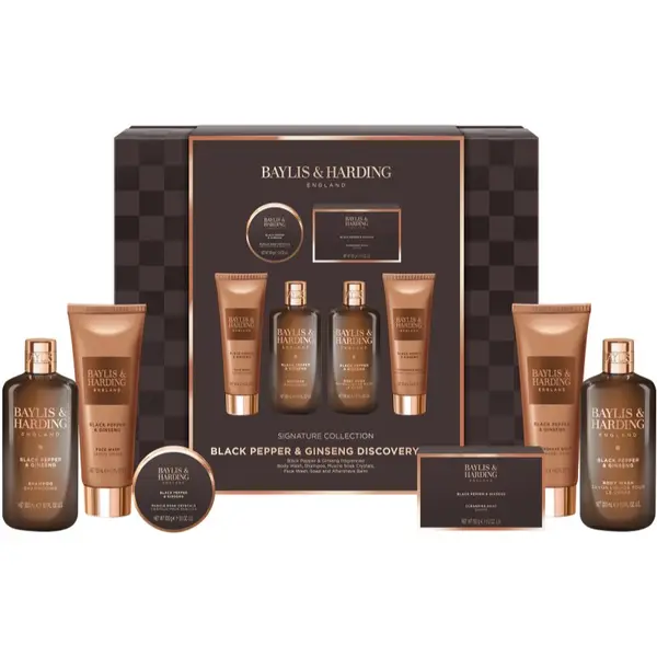 Baylis & Harding Baylis & Harding Black Pepper & Ginseng подаръчен комплект за вана за мъже