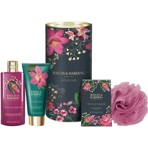 Baylis & Harding Baylis & Harding Boudoire Tropical Paradise подаръчен комплект метална кутия