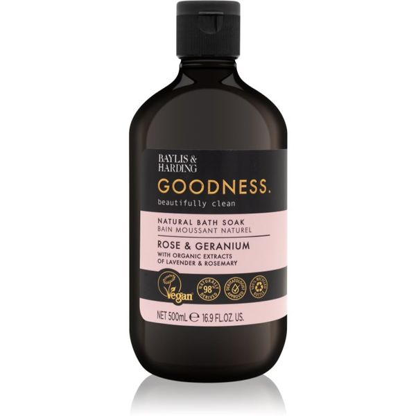 Baylis & Harding Baylis & Harding Goodness Rose & Geranium пяна за вана  с аромат на цветя 500 мл.
