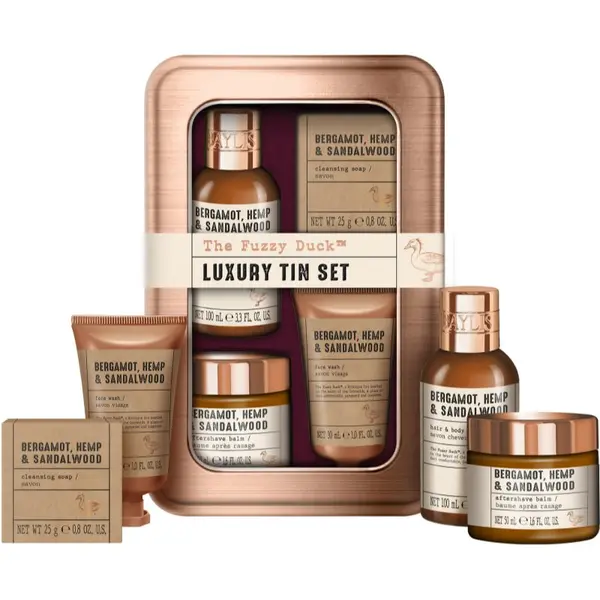 Baylis & Harding Baylis & Harding The Fuzzy Duck Bergamot, Hemp & Sandalwood подаръчен комплект метална кутия