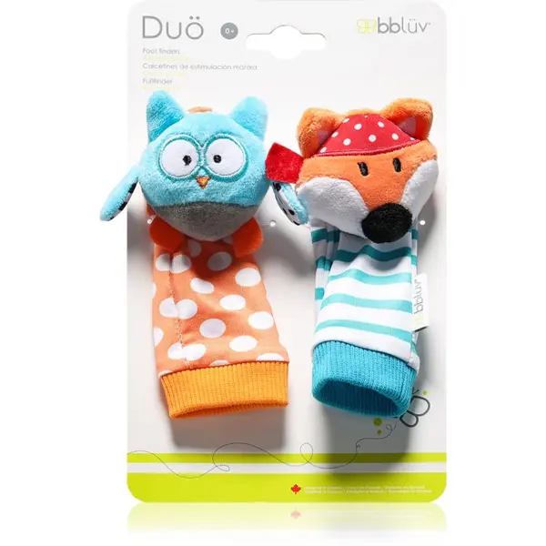 BBLÜV BBLÜV Düo чорапи с дрънкалки Owl / Fox 2 бр.