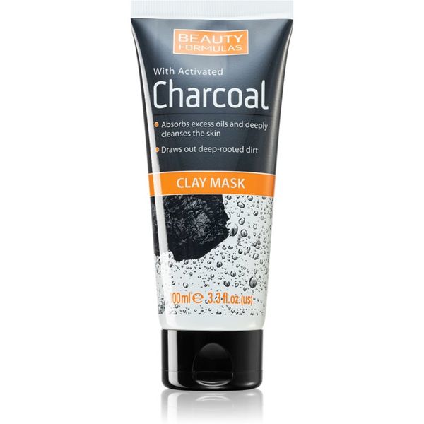 Beauty Formulas Beauty Formulas Charcoal дълбоко почистваща маска за лице с активен въглен 100 мл.