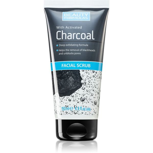 Beauty Formulas Beauty Formulas Charcoal пилинг за лице с активен въглен 150 мл.