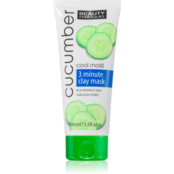 Beauty Formulas Beauty Formulas Cucumber дълбоко почистваща маска за лице с глина 100 мл.