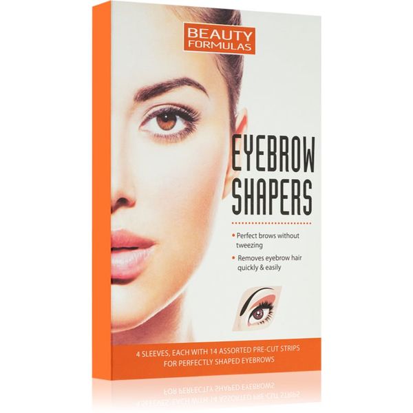 Beauty Formulas Beauty Formulas Eyebrow Shapers восъчни ленти за депилация за вежди 4 бр.