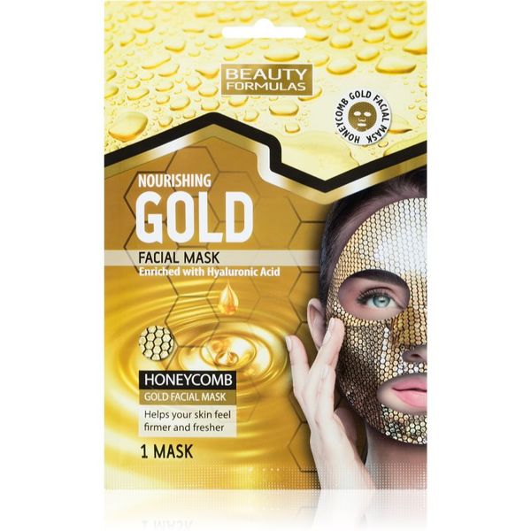 Beauty Formulas Beauty Formulas Gold подхранваща платнена маска с хиалуронова киселина 1 бр.