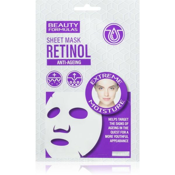 Beauty Formulas Beauty Formulas Retinol платнена маска против стареене на кожата 1 бр.