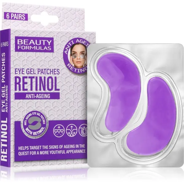 Beauty Formulas Beauty Formulas Retinol стягащи възглавнички с гел за подочната зона  с ретинол 6x2 бр.