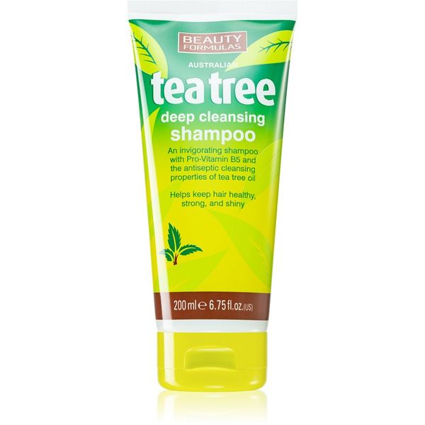Beauty Formulas Beauty Formulas Tea Tree дълбоко почистващ шампоан 200 мл.