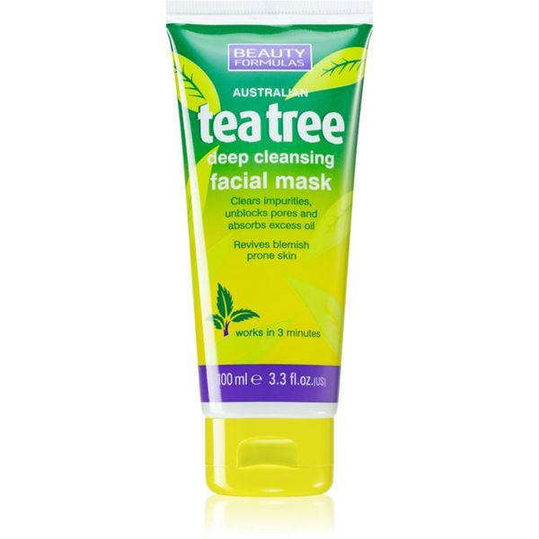 Beauty Formulas Beauty Formulas Tea Tree дълбоко почистваща маска 100 мл.