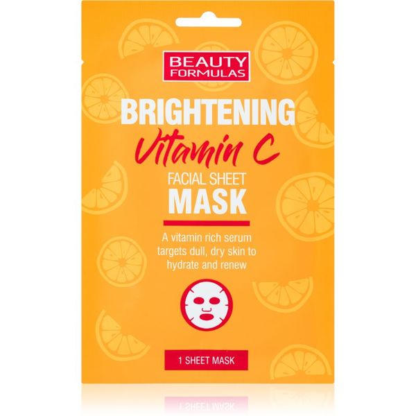 Beauty Formulas Beauty Formulas Vitamin C озаряваща платнена маска с витамин С 1 бр.