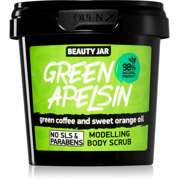 Beauty Jar Beauty Jar Green Apelsin енергизиращ скраб за тяло с екстракти от кафе 200 гр.
