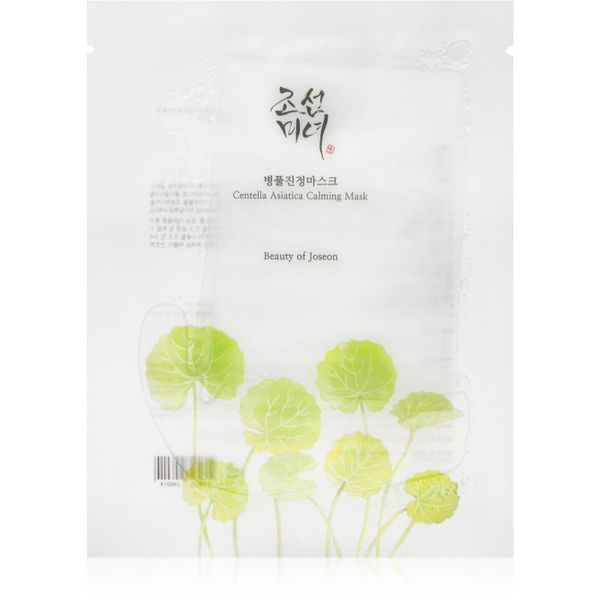 Beauty Of Joseon Beauty Of Joseon Centella Asiatica Calming Mask хидратираща платнена маска за успокояване и подсилване на чувствителната кожа 25 мл.