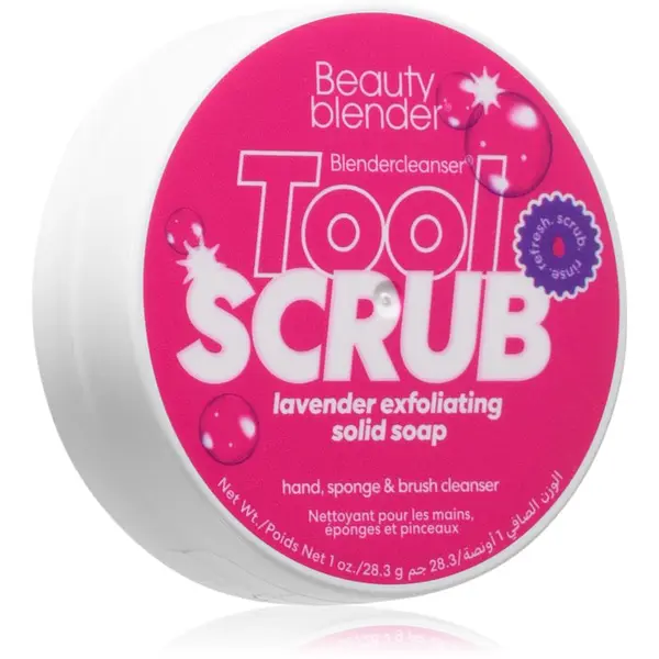 beautyblender® beautyblender® Tool Scrub Lavender Твърдо почистващо средство за гъби и четки за грим 28.3 гр.