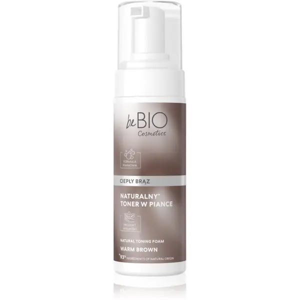 beBIO beBIO Natural Foam Toner Warm Brown тонираща пяна За коса 120 мл.