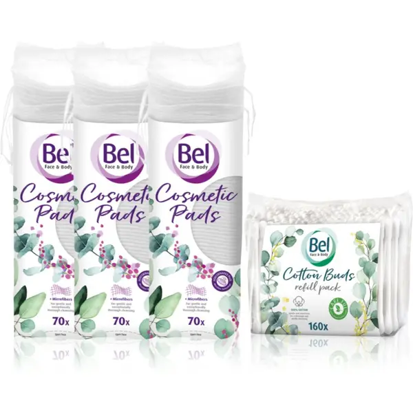 Bel Bel Face & Body Cosmetic Pads + Cotton Buds изгодна опаковка