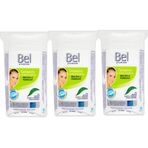 Bel Bel Premium тампони за почистване на грим изгодна опаковка 3x45 бр.