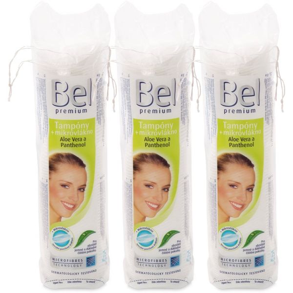 Bel Bel Premium тампони за почистване на грим с алое вера 3x75 бр.