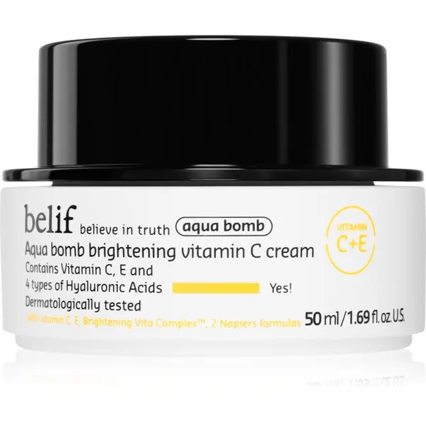 belif belif Aqua Bomb Brightening Vitamin C Cream озаряващ крем с хидратиращ ефект 50 мл.