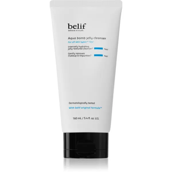 belif belif Aqua Bomb Jelly Cleanser овлажняващ почистващ гел с успокояващ ефект 160 мл.