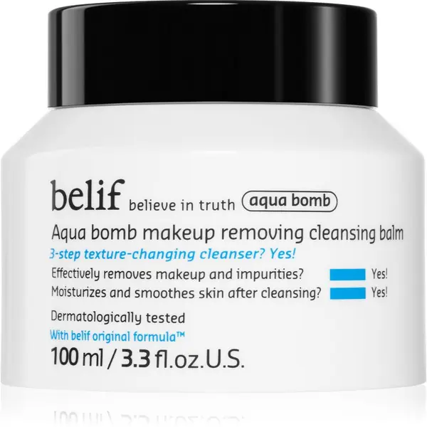 belif belif Aqua Bomb Makeup Removing Cleansing Balm балсам за почистване и премахване на грим с хидратиращ ефект 100 мл.