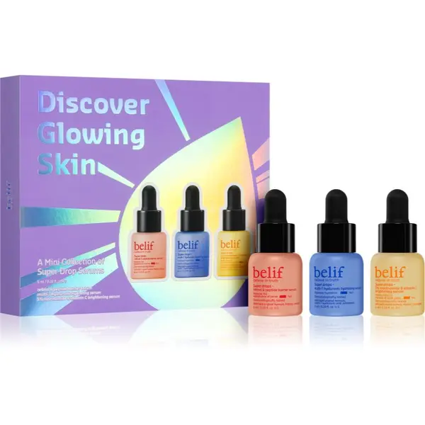 belif belif Super Drops Discover Glow Skin Kit подаръчен комплект за перфектна кожа