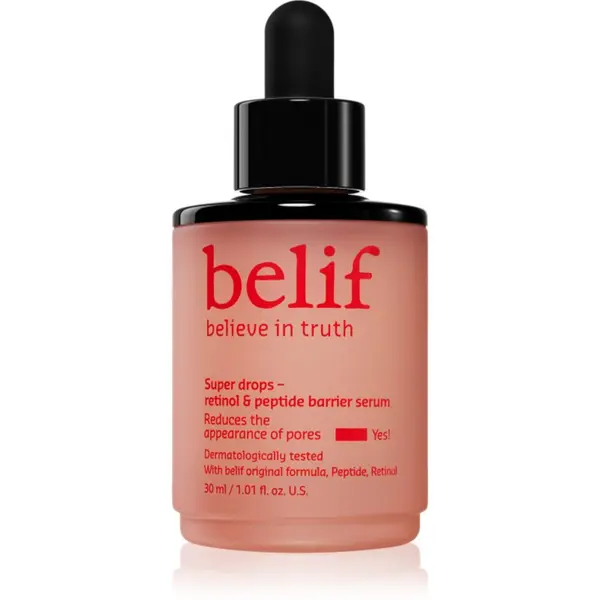 belif belif Super Drops Retinol & Peptide Barrier Serum интензивен стягащ серум с пептиди 30 мл.