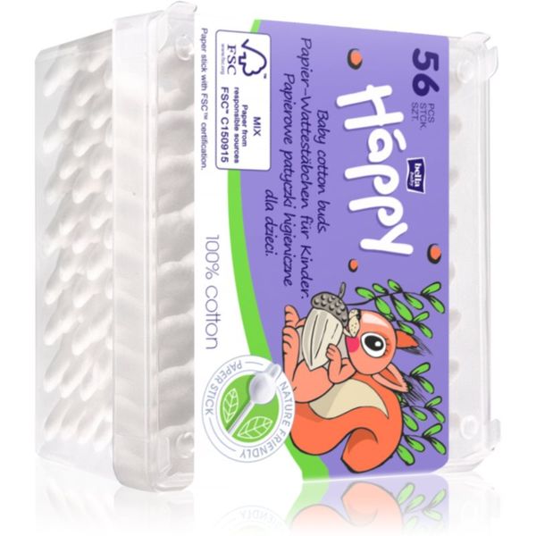 Bella Baby Happy Bella Baby Happy 100% cotton клечки за уши за деца 56 бр.