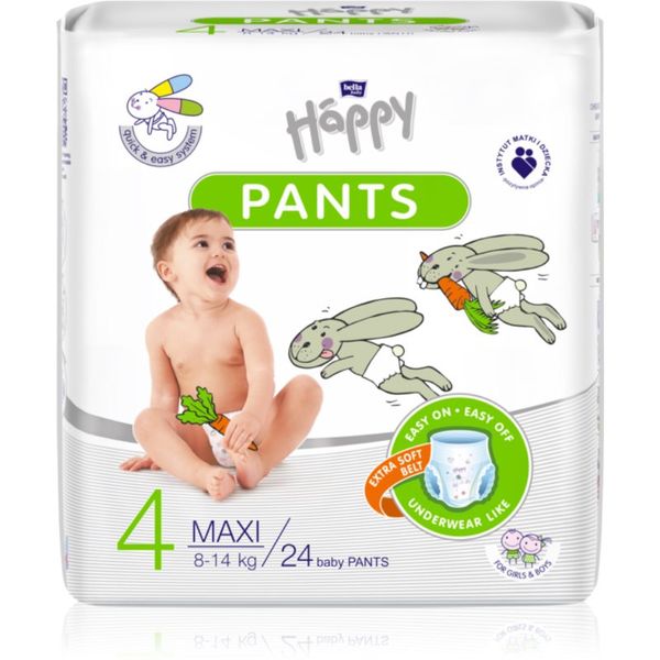 Bella Baby Happy BELLA Baby Happy Pants Size 4 Maxi еднократни пелени гащички 8-14 kg 24 бр.