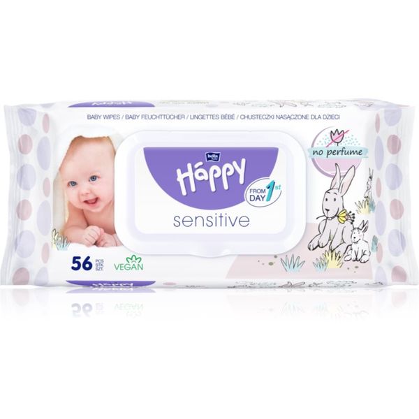 Bella Baby Happy BELLA Baby Happy Sensitive мокри почистващи кърпички за деца 56 бр.