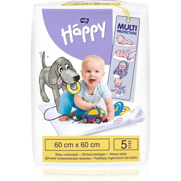 Bella Baby Happy Bella Baby Happy SIze L еднократни подложки за смяна на пелените 60x60cm 5 бр.