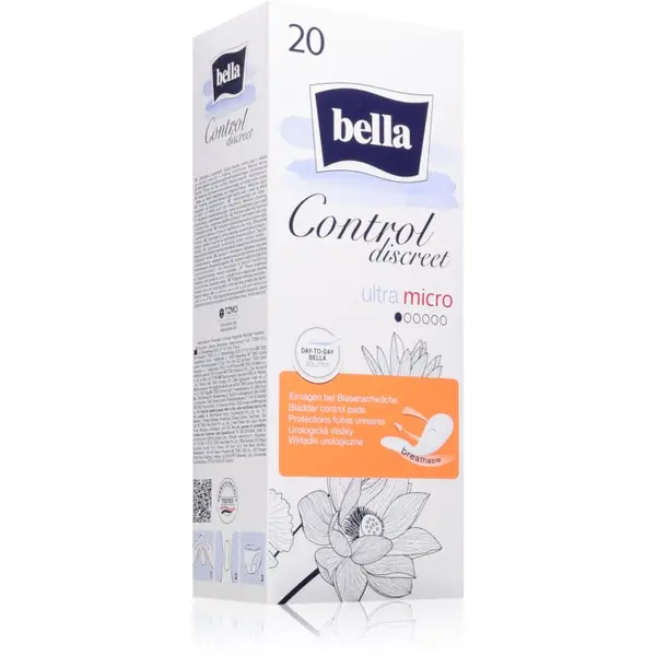 BELLA BELLA Control Discreet Ultra Micro превръзки при инконтиненция 20 бр.