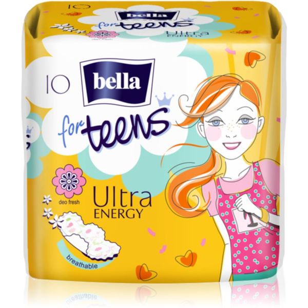 BELLA BELLA For Teens Ultra Energy санитарни кърпи за девойки 10 бр.