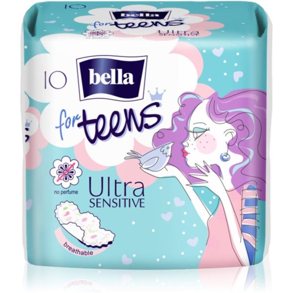 BELLA BELLA For Teens Ultra Sensitive санитарни кърпи за девойки 10 бр.