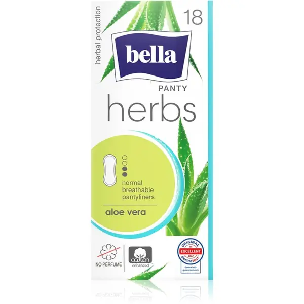 BELLA BELLA Herbs Aloe Vera дамски превръзки без парфюм 18 бр.