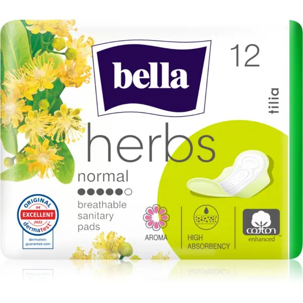 BELLA BELLA Herbs Tilia санитарни кърпи 12 бр.