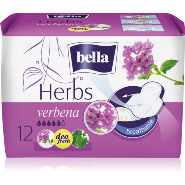 BELLA BELLA Herbs Verbena санитарни кърпи 12 бр.